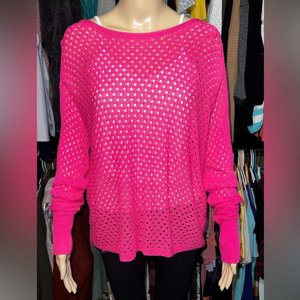 Ee:some HOT PINK SWEATER (Size M/L)